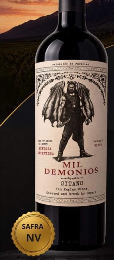 Garrafa Gitano Mil Demonios — Malbec