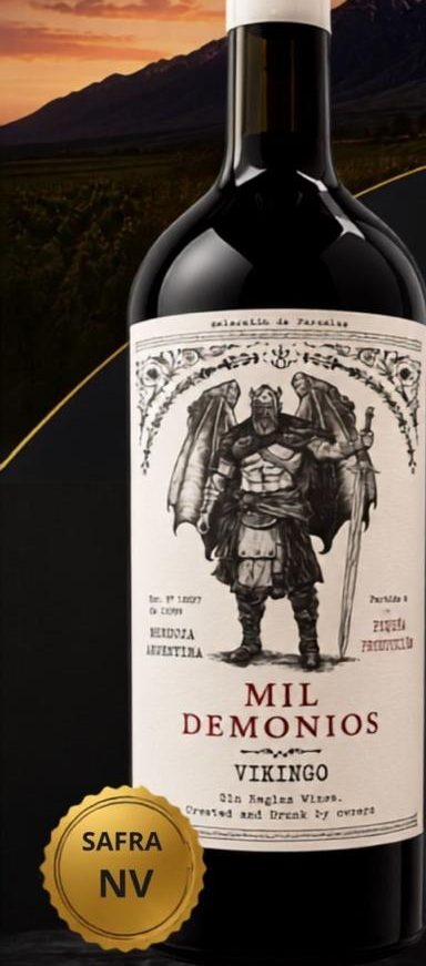 Garrafa Vikingo Mil Demonios — Blend de Uvas