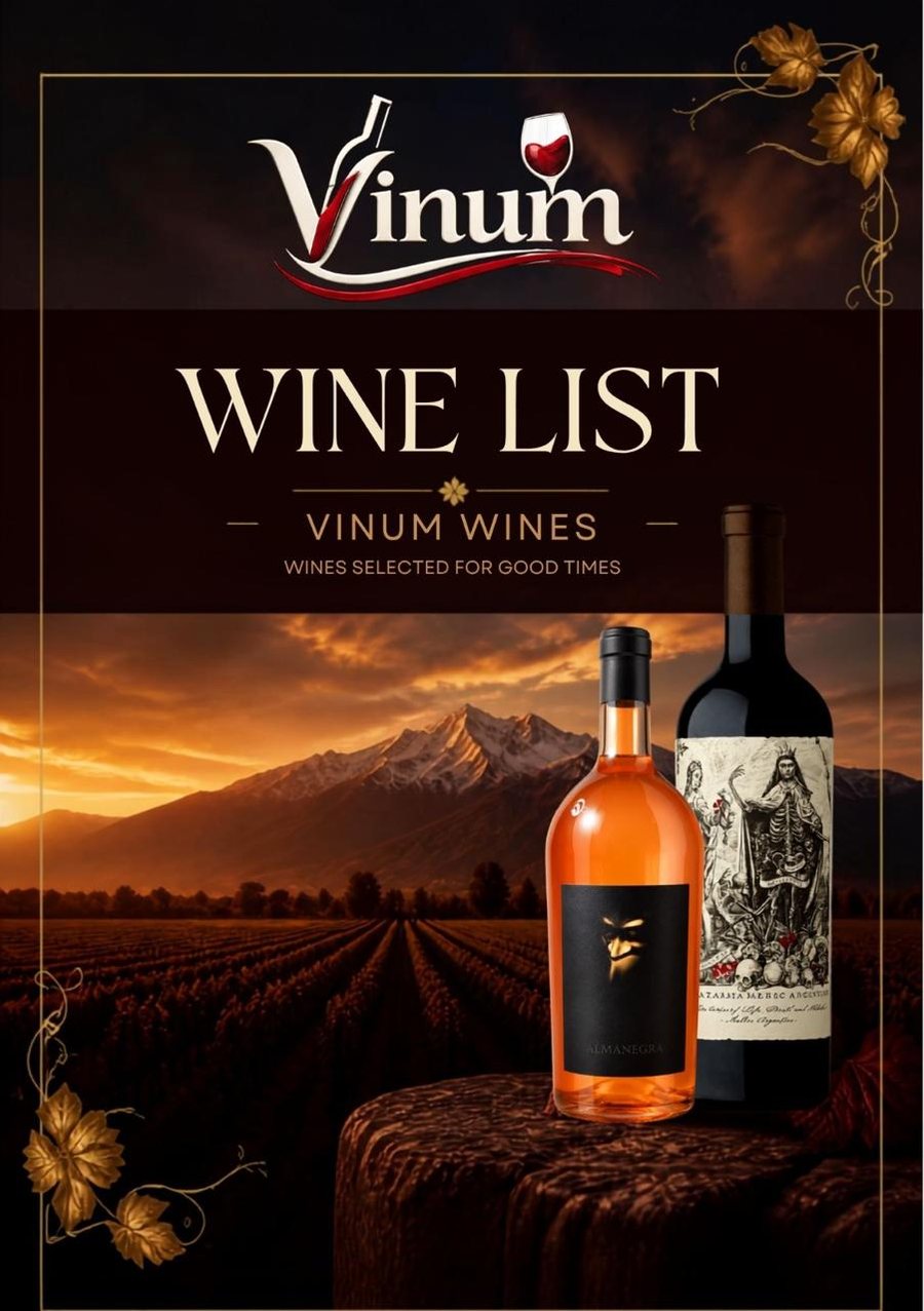 Wine List Vinum Wines — seleção de rótulos argentinos